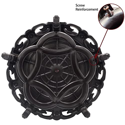 fengshuisale Oriental Furniture Fishbowl Stand Vase Base Stable Home Decoration Display Stand（12.6 in）