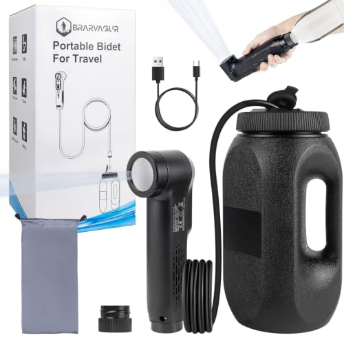 Portable Bidet for Travel, 1600mAh Electric Handheld Bidet with 2.5L Tank