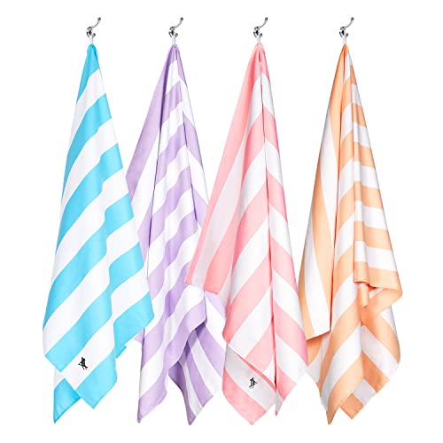 Dock & Bay Beach Towel - Quick Dry, Sand Free - Compact, Lightweight - 100% Recycled - Includes Bag - Cabana Light - Lombok Lilac - Large (160x90cm, 63x35) - color: Cabana Light - Lombok Lilac, size: Large (160x90cm, 63x35")