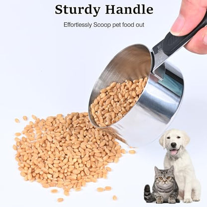 3/4 Cup Magnetic Grips Stainless Steel Measuring Cup -1PCS - size: 3/4 cup