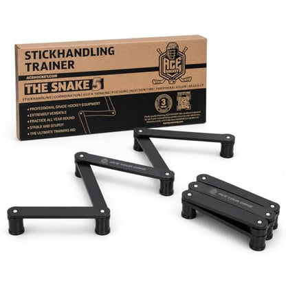The Snake Stickhandling Trainer – Adjustable Hockey Training Aid for Puck Control, Quick Hands, Reaction Time & Coordination – Snake 5, Snake 7 & Elevated Styles - style: Snake 5
