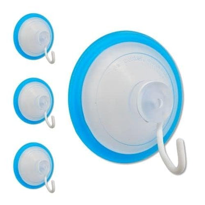 Suction Cup Hooks, Strong Heavy Duty for Wreaths Hanger Glass Door Window Shower Wall Textured Tile Uneven Rough Surfaces Caddy Shelf Towel Puff Squeegee Backbrush Vinyl Fence Pool Cover