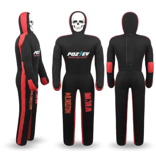 Adult Grappling Dummy – 6ft Unfilled Wrestling Dummy for MMA, Jiu Jitsu, and Martial Arts Training – Practice Punching Dummy – Full Size Adult Grappling Dummy for BJJ, Karate & Judo