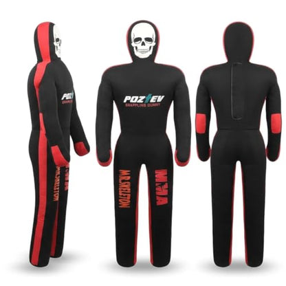 Adult Grappling Dummy – 6ft Unfilled Wrestling Dummy for MMA, Jiu Jitsu, and Martial Arts Training – Practice Punching Dummy – Full Size Adult Grappling Dummy for BJJ, Karate & Judo