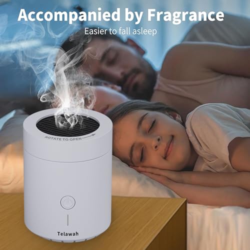Rotating flip-top Electric Incense Burner bukhoor Portable USB Charging Smart Electronic White Aromatherapy Machine (Special Coal briquette Charcoal Fragrance Type)