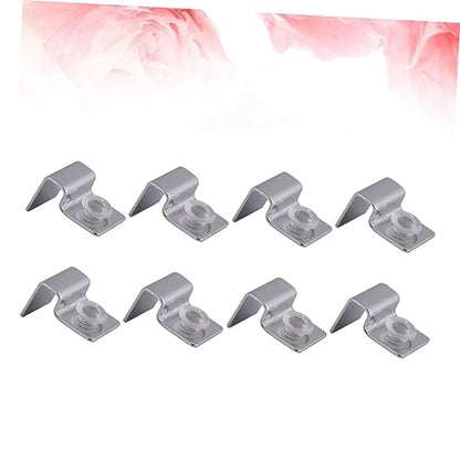 HOMSFOU Fish Tank Accessories Aquarium 8pcs Pack Stainless Steel Bracket Cover Holder Rack