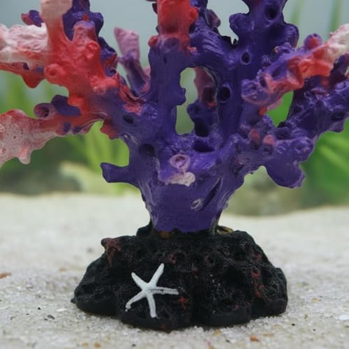 Resin Coral Aquarium Ornament Resistant Aquarium Decoration Easy to Clean Artificial Coral Formation Decoration