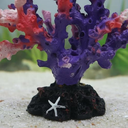 Resin Coral Aquarium Ornament Resistant Aquarium Decoration Easy to Clean Artificial Coral Formation Decoration
