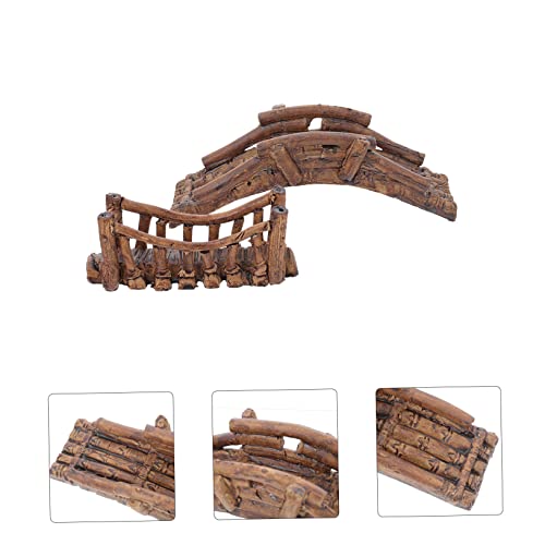 BESPORTBLE 2pcs Fish Hide Bridge Aquatic Ornament Underwater Decoration for Fish Tank Pet Design with Lifelike Details for Climbing Pets
