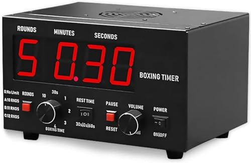 LED Digital Interval Timer for Gym, MMA, Boxing & Martial Arts Workouts - Perfect for Training, Fitness Goals & Countdown Timing (Red) - color: Red