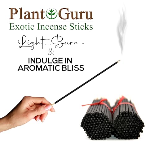 Egyptian Musk 이국적인 향 스틱 17.8cm(7인치) - 벌크 1번들 85~100개 스틱 - 천연 17.8cm(7인치) 오래 지속되는 아로마로 30~45분 동안 연소됩니다.