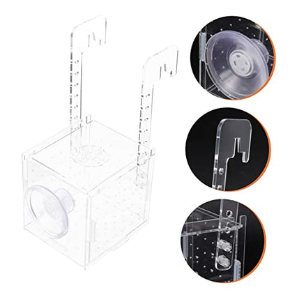 COLLBATH Hanging Isolation Box for Fish Transparent Breeding Separator Upper Cover for Aquarium Use Safe and Practical Fish Hatchery Accessory