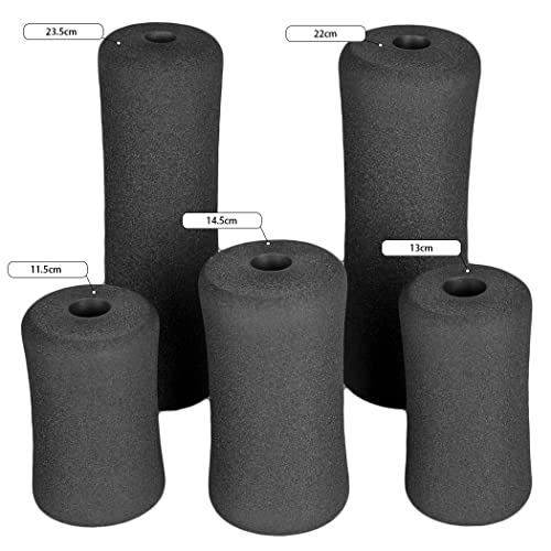Foam Foot Pads Rollers Two Pair for Home Gym Exercise Machines Equipments Replacements with 1 Inch(2.5cm) Rod (Foam 4.53" X 2.56" Od X 0.87" Id) - color: Foam 4.53" X 2.56" Od X 0.87" Id