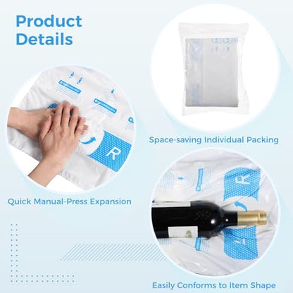 Foam Bags For Shipping 16 PCS 15×18 Inch, Handy Temperature-Activated Expanding Pouches, Instant Pack Quick Packaging - Protective Parcel Solution - color: 16 PCS, size: 18 × 15 inch