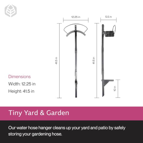Yard Butler Free Standing Garden Hose Holder, Steel | Steel Freestanding Hose Holder for Lawn and Garden, Water Hose Storage and Organizer, Garden Caddy and Hose Hanger - size: Hanger