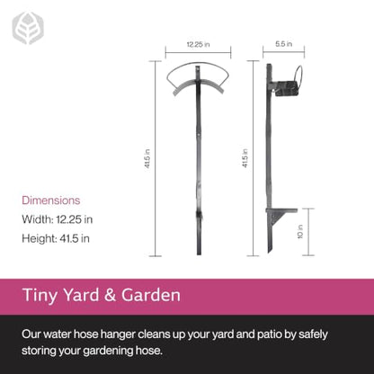 Yard Butler Free Standing Garden Hose Holder, Steel | Steel Freestanding Hose Holder for Lawn and Garden, Water Hose Storage and Organizer, Garden Caddy and Hose Hanger - size: Hanger