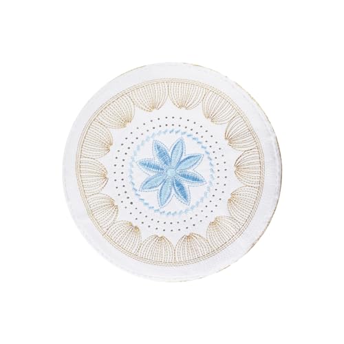 haozaikeji 4pcs Men's Muslim Prayer Kufi Hat Embroidered Islamic Prayer Cap Arabian Omani Turkish Praying Caps Eid Topi Hat - color: Black+white+gold+blue