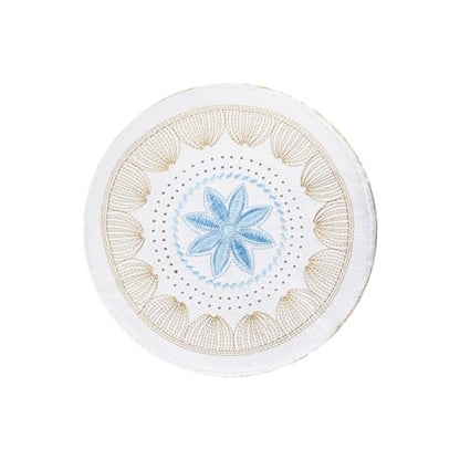 haozaikeji 4pcs Men's Muslim Prayer Kufi Hat Embroidered Islamic Prayer Cap Arabian Omani Turkish Praying Caps Eid Topi Hat - color: Black+white+gold+blue