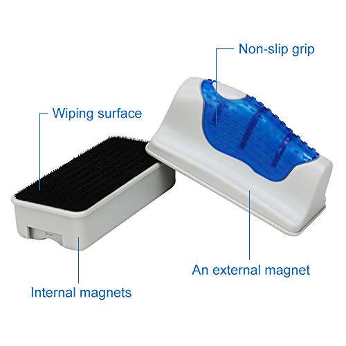 Jasonwell Magnetic Aquarium Fish Tank Glass Algae Glass Cleaner Scrubber Floating Clean Brush(M) - size: M