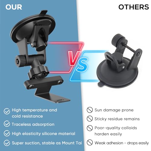 Suitable for Uniden R7 R8 Radar Detector, Car Radar Detector Suction Cup Bracket, Windshield and Dashboard Mounting Mount