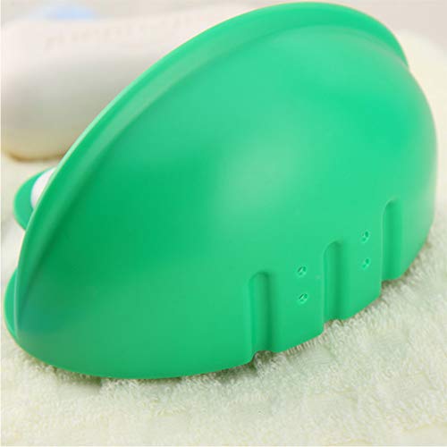Frogs Shaped Soap Dish Holder with Suction Cups Kitchen Bathroom Soapbox for Case Household Accessory Planter Desktop Decoration
