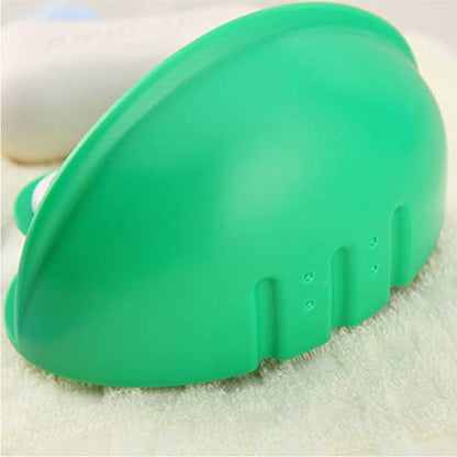 Frogs Shaped Soap Dish Holder with Suction Cups Kitchen Bathroom Soapbox for Case Household Accessory Planter Desktop Decoration