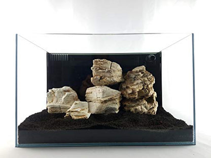Lifegard Aquatics Aquascaping Crema Pagoda Rock Kit – Decorative Aquarium Rocks, Fish Tanks – 10 Gallon Kits - size: 10 Gallons, style: Crema Pagoda Rock