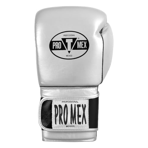 Title Boxing Pro Mex Professional Edge Training Boxing Gloves - color: Silver, size: 14 oz