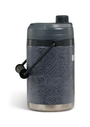 Igloo Trailmate Hybrid 54 oz Insulated Water Bottle, Large Sports Water Jug, Beverage Cooler, Carbonite - color: Carbonite