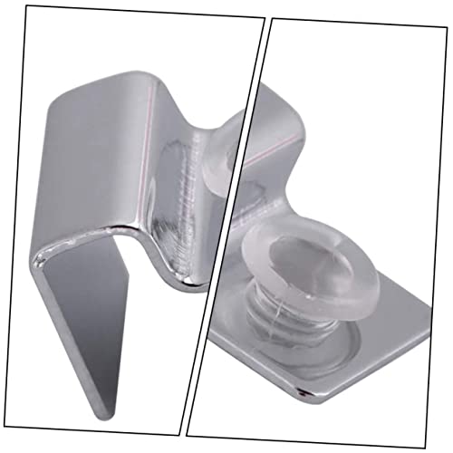 8pcs Stainless Steel Support Brackets for Glass Aquarium Covers Durable and Practical Fish Tank Holders for Easy Cleaning and Secure Fitting