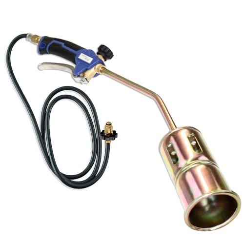 Flame King Propane Torch Kit Heavy Duty Weed Burner Powerful 320,000 BTU with 6-ft Hose Regulator Assembly - size: 320K BTU