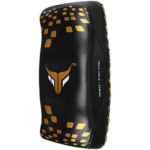 Mytra Fusion Muay Thai Pad Kicking Pads for Martial Arts Kickboxing Muay Thai Shield Karate Punching pad - size: Pair