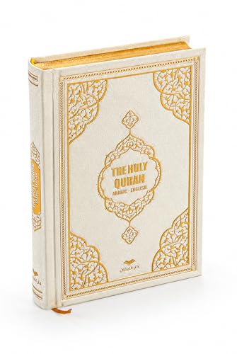 ihvan online, Holy Quran – Arabic & English Translation,Thermo Leather Hardcover, Easy-to-Read Script, QR Code Audio Support, Islamic Gift for Ramadan, Eid, Hajj & Umrah, White, 6'' X 8'' - color: Arabic & English Translation-white