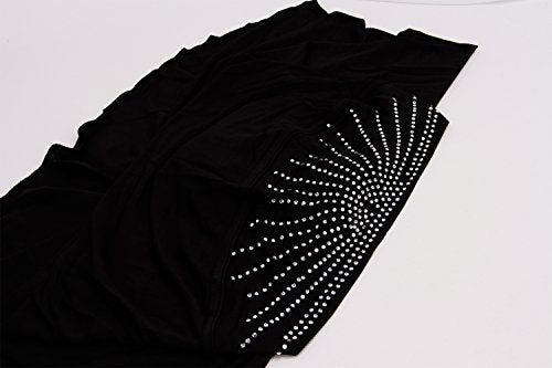 Women Soft One Piece Hijab Long Muslim Turban Islamic Full Head Scarf - color: Black