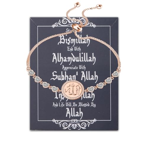 LQRI Islamic Allah Bracelet lamic Bible Verse Jewelry Religion Faith Gift Islam Religion Bracelet Bismillah Gift - color: Islamic Allah