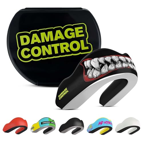 DAMAGE CONTROL Extreme Impact Mouth Guard – Sports Mouthguard for Boxing, MMA, BJJ, Hockey, Rugby, Lacrosse, & More – Mouthpiece for Teeth & Jaw Protection (Adult, Bitemare EI) - color: Bitemare Ei, size: Adult