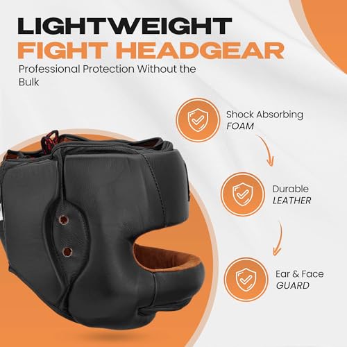 Boxing Headgear for Men and Women MMA Headgear Muay Thai Head Gear – Sparring Gear, Professional Training Headgear Head Guard Professional from Green Hill - size: Medium