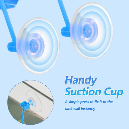 4 Pcs Fish Feeding Ring for Aquarium, Square and Round Floating Aquarium Food Feeder for Betta and Goldfish Turtle & Small Fishes, Fish Tank Accessories for Efficient Feeding Management
