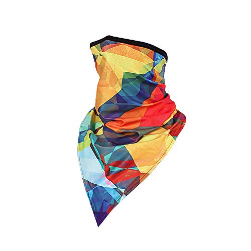 Women UPF 50+ Face Mask Sun Protection Fashion Colorful Neck Gaiter Scarf - color: Fcm-12