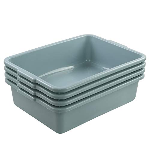 13 L Utility Bus Box, Commercial Bus Tubs, Green, 4 Packs - color: Mint Green