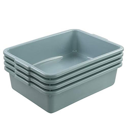 13 L Utility Bus Box, Commercial Bus Tubs, Green, 4 Packs - color: Mint Green