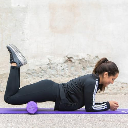 OPTP PRO-ROLLER Standard Density Foam Roller – Round, Purple, 36" x 4" | Durable roller for back massage, deep tissue foam roller exercises, stretching, fitness, yoga & Pilates, purple, 36" x 4"