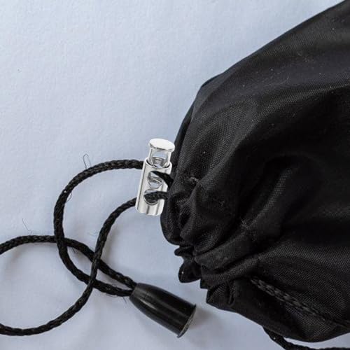 OHPHCALL 25pcs Metal Spring Cord Locks Drawstring Toggles for Secure Fastening Adjustable Double Hole Design for Clothing Bags Crafts Bright Finish for Versatile Use