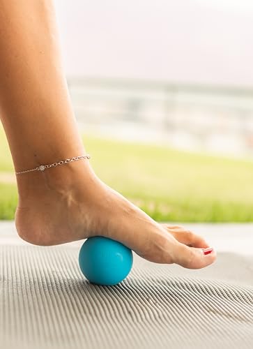 Dual-Sized Massage Ball Set – Premium Lacrosse Ball for Myofascial Release, Yoga Therapy & Trigger Point Massage Ball for Muscle Knots and Deep Tissue Pressure – Light Blue
