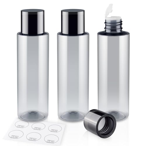 150ML/5OZ Travel Size Toiletries, 3 Pack Travel Size Containers - color: Grey, size: 150ml(3pcs)