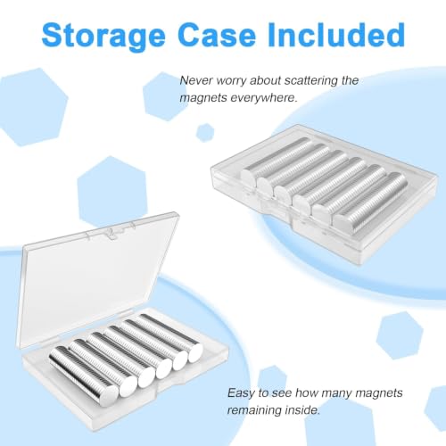 Refrigerator Magnets, Caturledas 600 Pack 6x2 mm Small Round Magnetic Rare Earth Neodymium Fridge Magnet for Home Kitchen Office School Hanging Album Photo Drawing, Silver - size: 6x2 mm