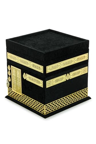 ihvan online Luxury Islamic Prayer Gift Box, Quran, 99 & 33 Pearly Beads Tesbih, Muslim Prayer Rug, Muslim Kufi Hats, Hijab, Set for Ramadan & Eid Gifts
