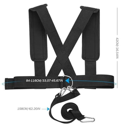 Weight Sled, Nylon Sled Harness Tire Pulling Harness Speed Training Equipment Pull Strap for Sprint Running and Football, Basketball, Soccer Workout Equipment.