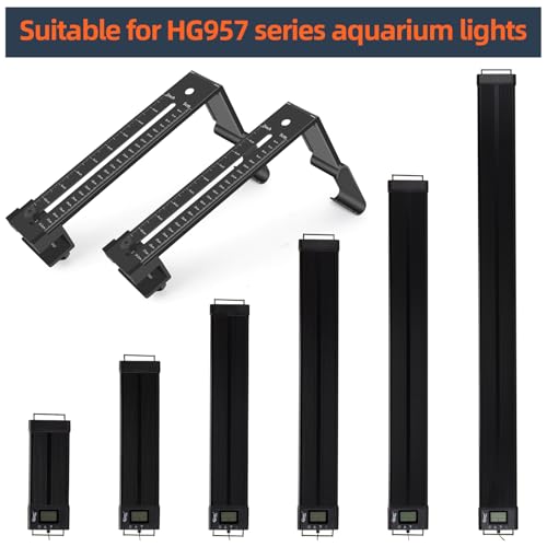 hygger Aquarium Light Clip Holder (for HG-957),1 Piece, Aquarium Fish Tank Light Riser/Holder/Bracket/Stand/Mount - size: 1 piece