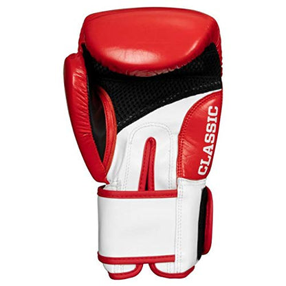 TITLE Boxing Classic Leather Super Bag Gloves 2.0 - Boxing Gloves, Punching Bag Gloves, Kickboxing Gloves, Punching Gloves, Heavy Bag Gloves, Boxing Gloves Men, Boxing Gloves Women, Boxing Equipment - color: Red/White/Black, size: Medium